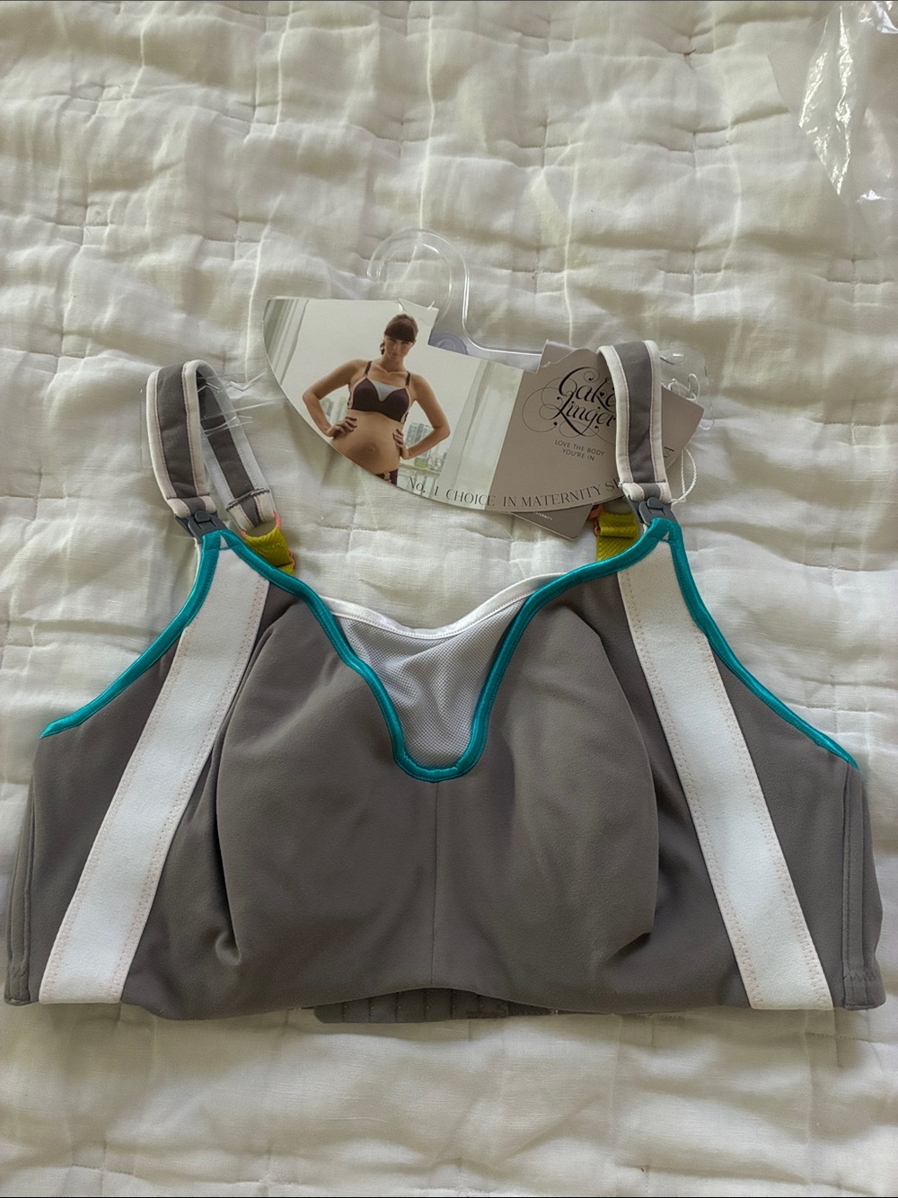 Cake Maternity Lemon Zest Nursing Sports Bra